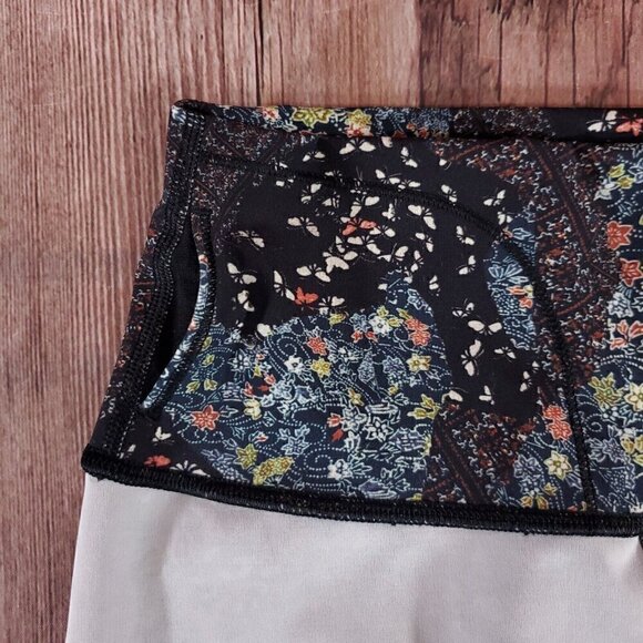 Lululemon Sz 4 Wunder Under Hi-Rise 7/8 Tight 25" Assemblage Alpine White Multi - Picture 8 of 11